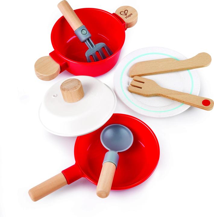 Actual product image Hape Little Chef Cook & Serving Set