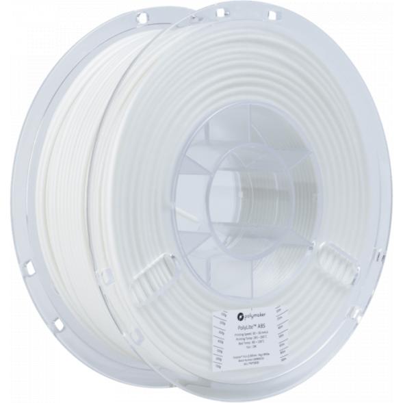Polymaker PolyLite ABS - White - 2.85mm (ABS, 2.85 mm, 1000 g, Weiss), 3D Filament, Weiss