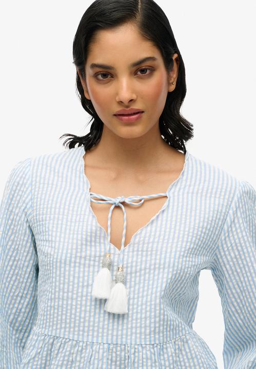 Produktbild Superdry Langärmelige Bluse mit Lochstickerei (12XL)