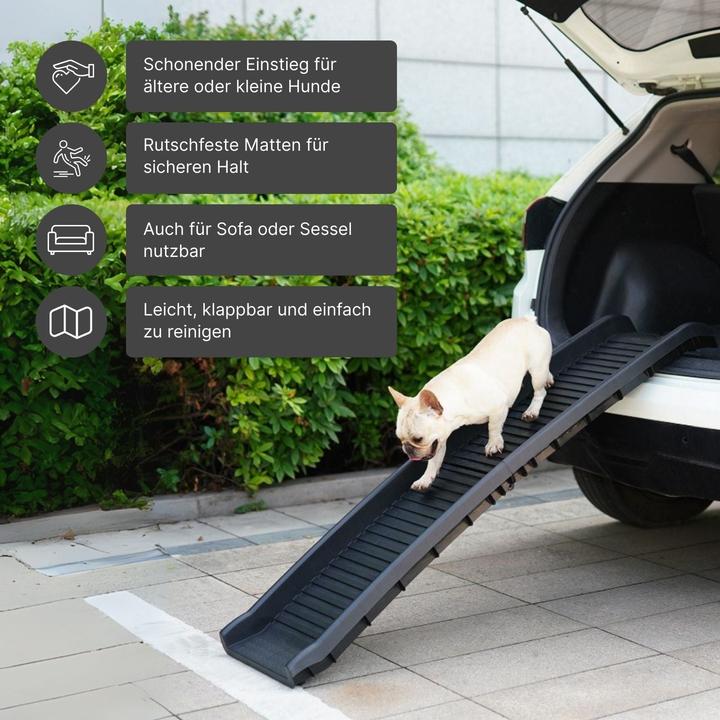 Immagine prodotto Hermex Hunderampe Klapp-Rampe Einstieghilfe Aufstiegshilfe Tiertransport (Cane, Pieghevole)