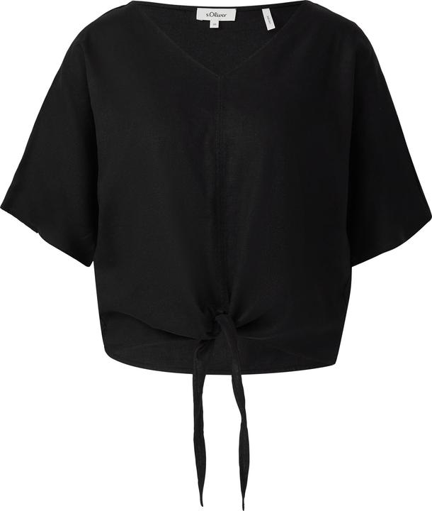 Immagine prodotto s.Oliver Bluse Verkürzte Leinenmix-Bluse im Relaxed Fit (32)