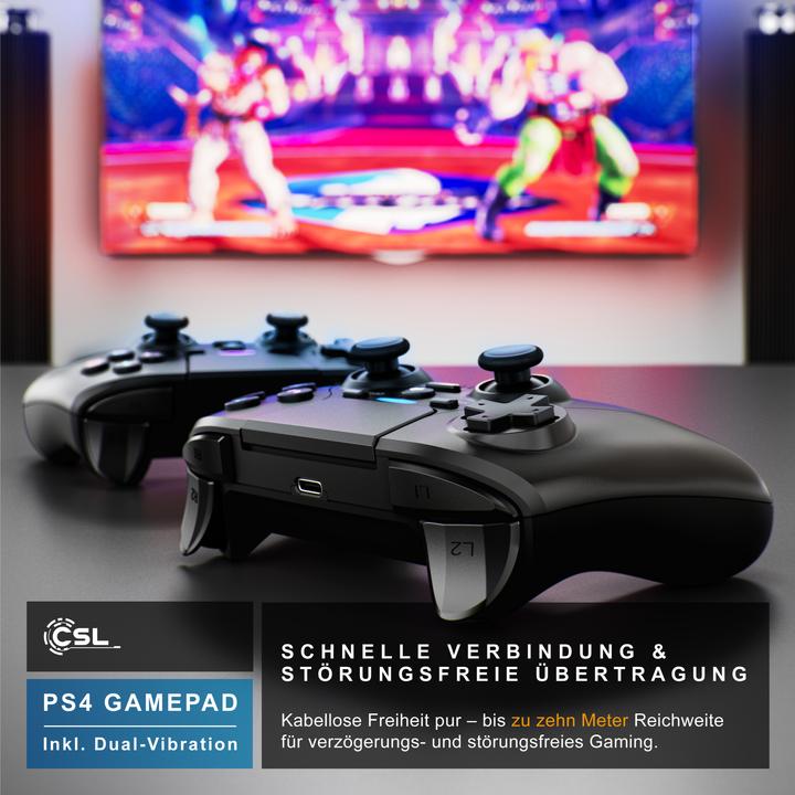 Produktbild CSL Nintendo Switch Gamepad, Wireless Bluetooth Controller, HD Rumble, Turbo Button, Akku, USB Typ C (Switch)