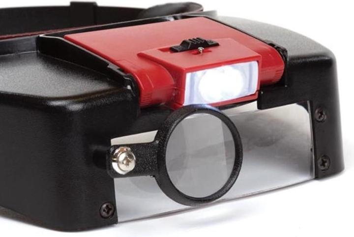 Produktbild Velleman KOPFLUPE MIT LED-BELEUCHTUNG 1.8x - 2.3x - 3.3x