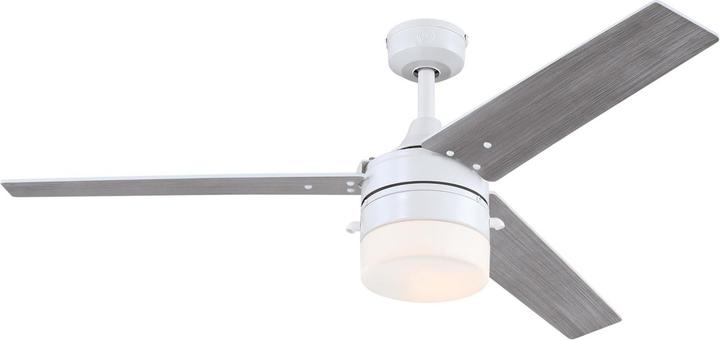 Produktbild Westinghouse Outdoor Deckenventilator Riverton Weiss mit Licht (54 dB)