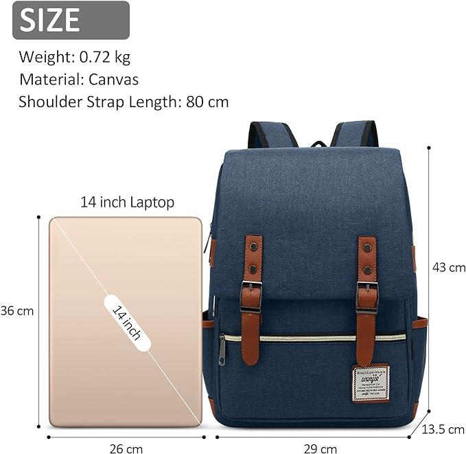 Image du produit Only-Bags.Store Sac à dos d'étudiant, sac à dos de voyage, sac d'extérieur décontracté pour hommes et femmes, sac
