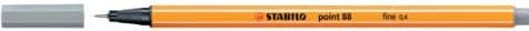 Produktbild STABILO point 88 Fineliner (Mittelgrau, 1 x)