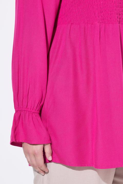 Produktbild Miamoda Bluse, A-Linie, elastisch gesmokte Büste (48)