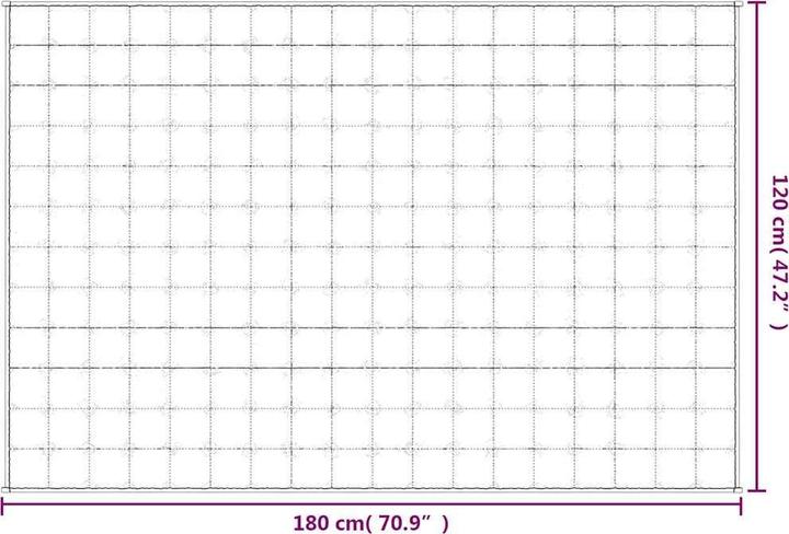 Immagine prodotto vidaXL Gewichtsdecke (180 x 120 cm)
