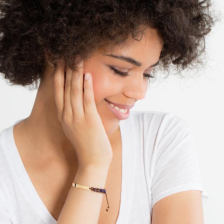 Immagine prodotto Thomas Sabo Bracciale blu (21 cm, Materiale sintetico, Argento)