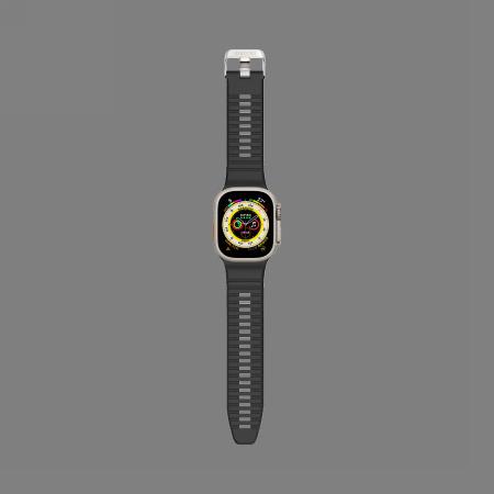 Actual product image Decoded Sport Silicone Ultra Strap 42/44/45/49mm (42 mm, 44 mm, 45 mm, 49 mm, Silicone)