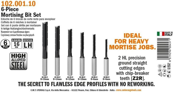 Produktbild CMT 10200110 Set of 6 Straight Bits Grey