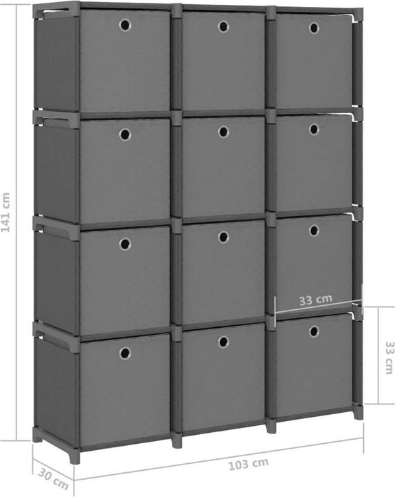 Image du produit vidaXL Standregal (103 x 30 x 141 cm)