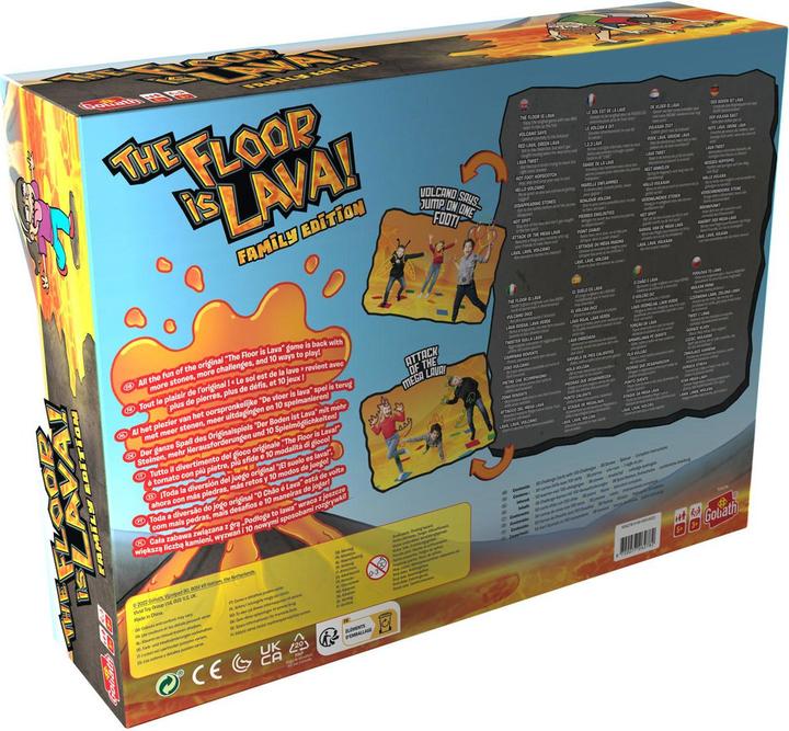 Productafbeelding Goliath Toys The Floor is een lava deluxe actiespel (Duits, Frans, Italiaans, Engels)
