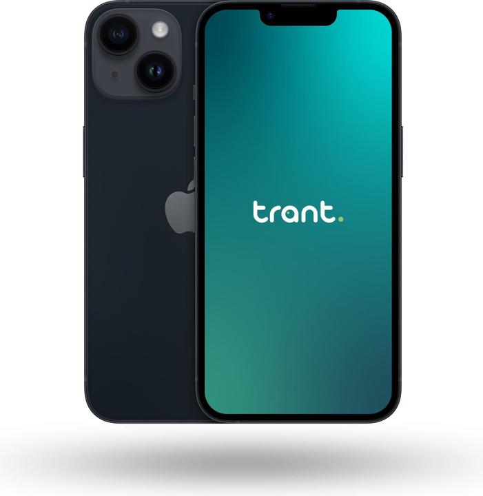 Trant.ch iPhone 14 (128 GB, Midnight, 6.10", 12 Mpx, SIM + eSIM, B / Very good)