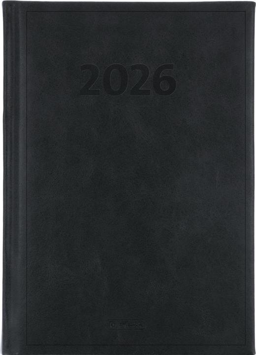 Produktbild Herlitz Cheftimer A5 schwarz 2026 (A5, 1 Tag / 1 Seite)