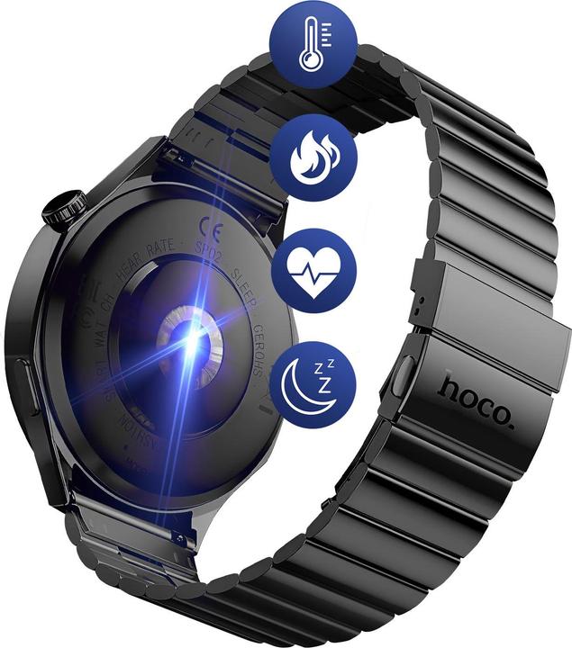 Produktbild Hoco Other Computer Accessory Smartwatch 1,53" TFT with call function DYD03 black (46 mm)