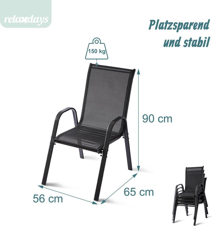 Immagine prodotto Relaxdays Set sedie da giardino