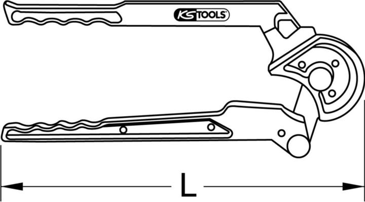 Actual product image KS Tools Copper Pipe Two Hand Bender (310 mm)