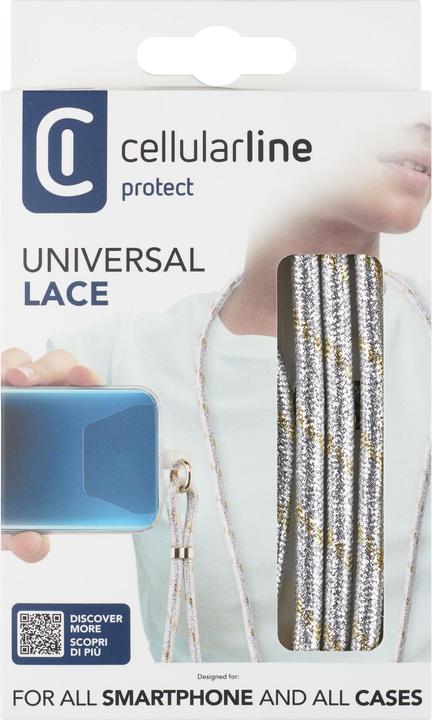 Produktbild Cellularline Universal Necklace Strap Lace Silver