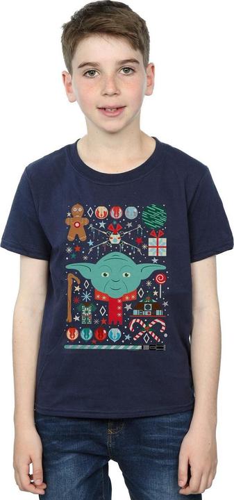 Image du produit Star Wars - T-shirt YODA CHRISTMAS - Garçon (152, 158)