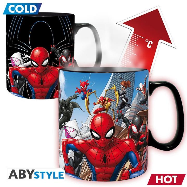 Actual product image ABYstyle Tazza Marvel Heat Change : Spider-Man Multiverse (ax2) (460 ml, 1x)