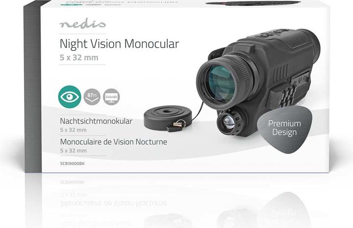 Produktbild Nedis Monokular| Vergroesserung 5x| Durchmesser der Objektivlinse 32 mm| Sichtfeld 87 (5 x, 32 mm)