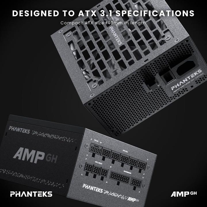 Produktbild Phanteks AMP GH 850W 80 PLUS Gold Netzteil, PCIe 5.1, ATX 3.1 - 850 Watt, schwarz (850 W)