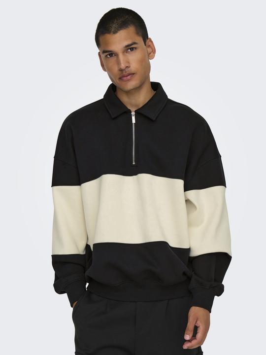 Produktbild Only & Sons Onsbyron Vtg Ls Zip Polo (L)