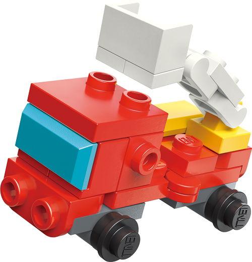 Actual product image Qman 10 mini sets each 3-in-1 fire brigade and SWAT team