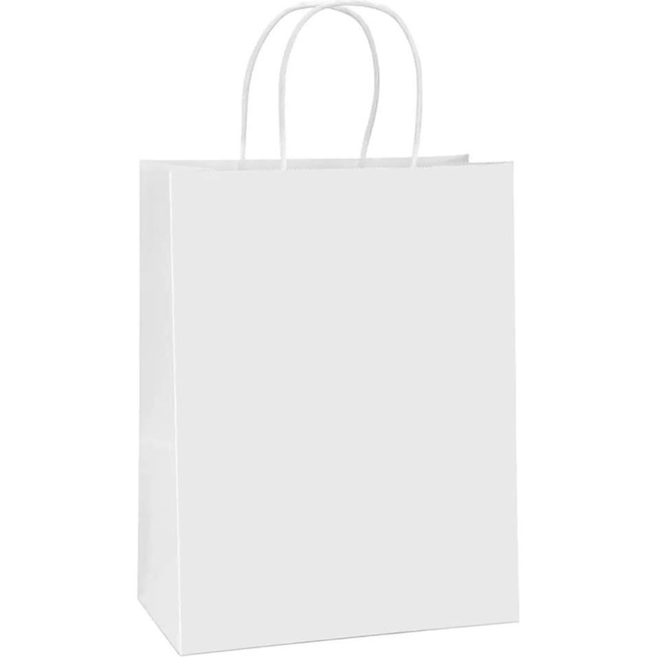 Bestpak, Verpackungsmaterial, BSTech Torba Papierowa z rączką biała 250x120x330 25 szt 120 gsm (25 Stück)