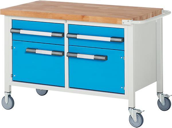 Actual product image eurokraft pro Workbench, mobile (150 cm, 70 cm)