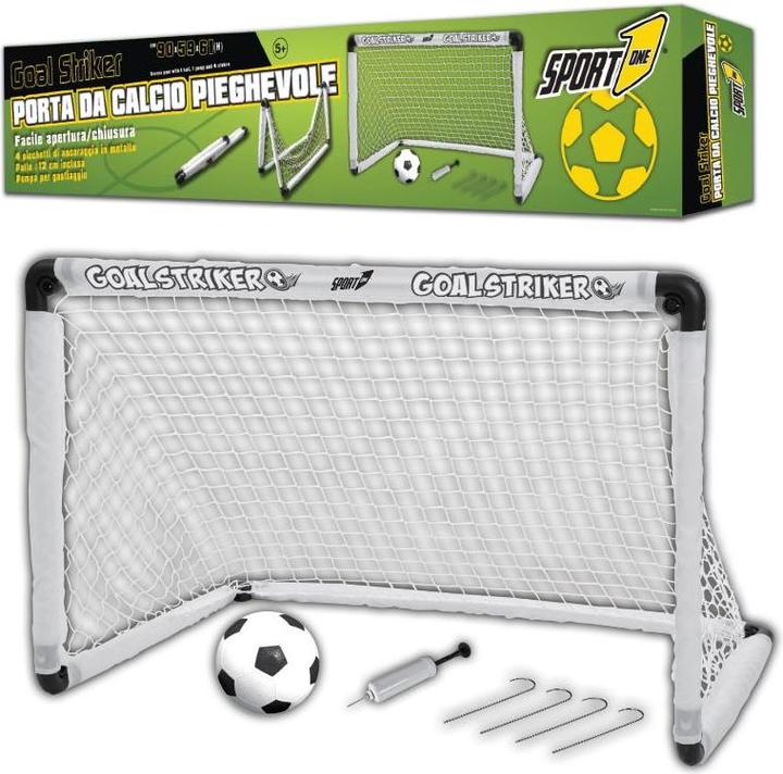 Power Play Sport1 Foldbart fodbolmål med fodbold og pumpe