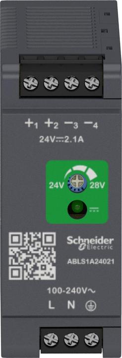 Produktbild Schneider Electric Spannungsversorgung, OPTIMUM, 100-240VAC, 24VDC, 2,1A, 50W, 1-phasig ABLS1A24021