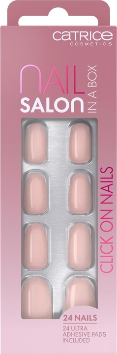 Actual product image Catrice Nail Salon in a Box Click on Nails (Artificial nails, Nude)