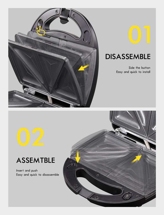 Actual product image Yabano 3-in-1 Sandwich Maker