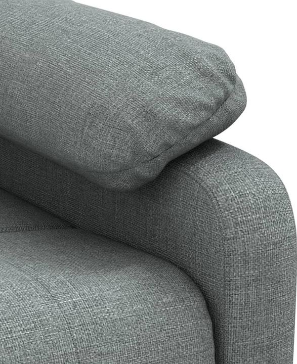 Immagine prodotto VidaXL Poltrona massaggio Poltrona TV Poltrona relax Poltrona reclinabile Tessuto grigio scuro
