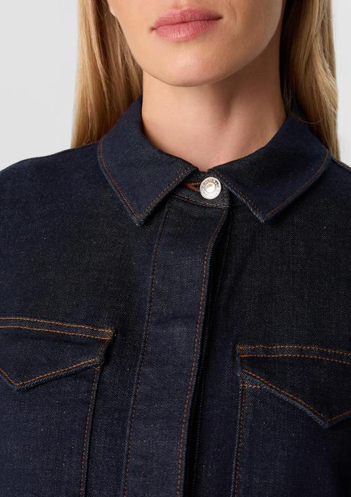 Immagine prodotto Comma Indoor-Jacke Tailliertes Denim-Overshirt mit Gürtel (42)