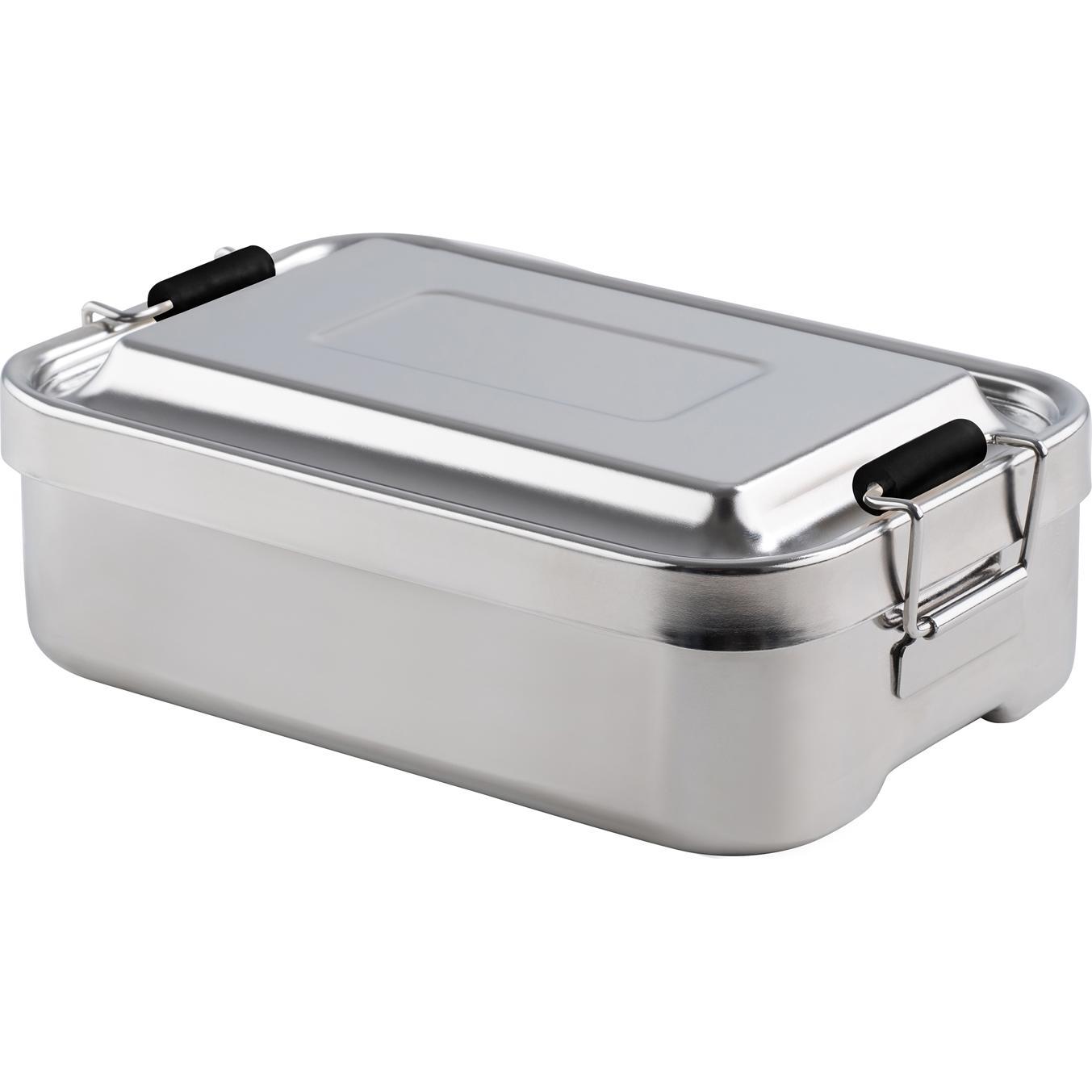 Kelomat Lunchbox 18x12cm Edelstahl, Lunchbox, Silber