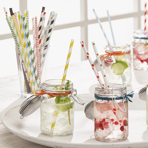 Actual product image Papstar Drinking Straws Zig Zag (100x)