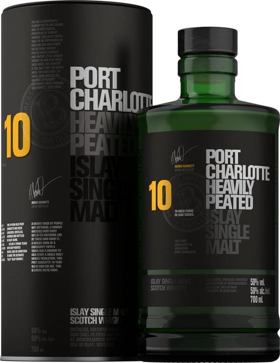 Produktbild Bruichladdich 10 Years Port Charlotte Heavily Peated (Single Malt, Scotch Whisky, 1 x 70 cl)