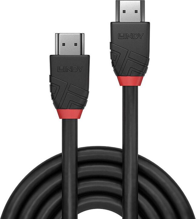 Productafbeelding Lindy 2m 8K60Hz HDMI Kabel, Zwarte Lijn Mannelijk naar Mannelijk (2 m)