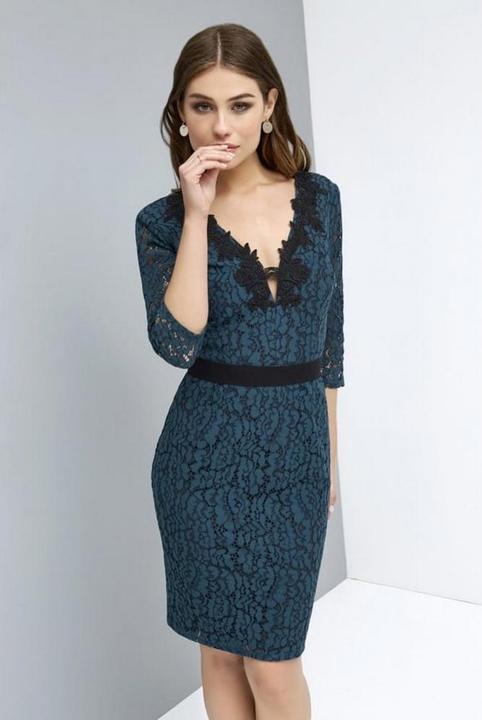 Image du produit Little Mistress - Robe en dentelle appliquée - Femme (42)