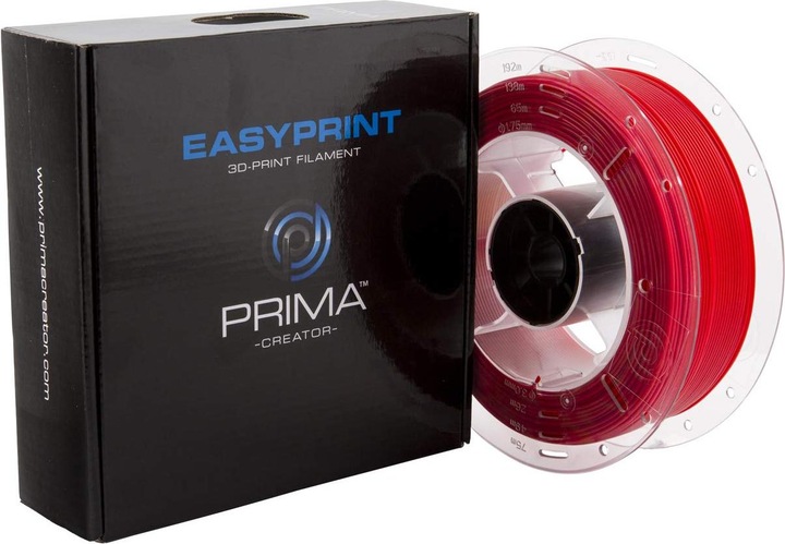 Produktbild Prima Creator EasyPrint PLA - 1.75mm - 500 g - Red (PLA, 1.75 mm, 500 g, Rot)