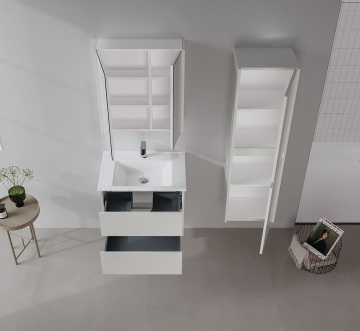 Produktbild Homitis Arno 65 Bathroom Cabinet With Sink & Mirror Set (2 Pieces)