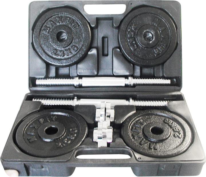 Produktbild Sko Cast iron weight dumbbells set with case TOORX 1.5-20 kg (4 x 2 kg)