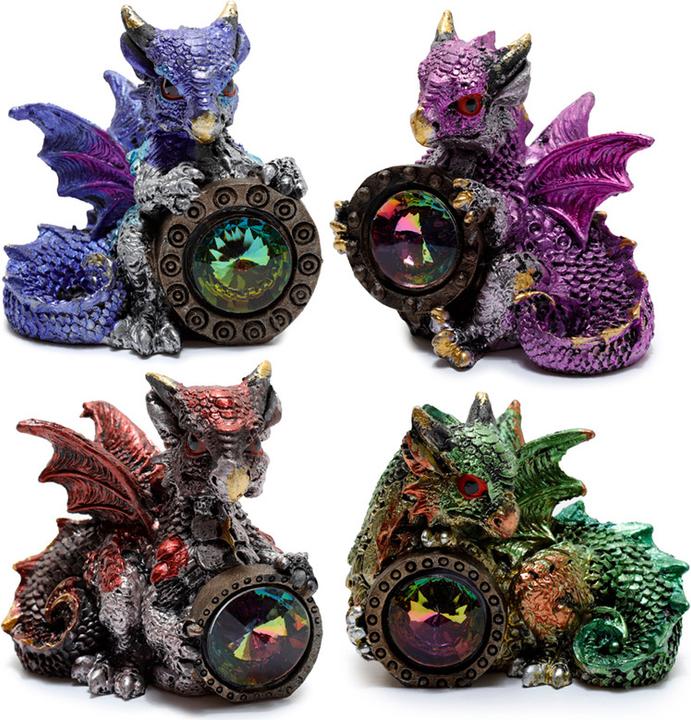 Puckator Bouclier de pierres précieuses Dragon Elements