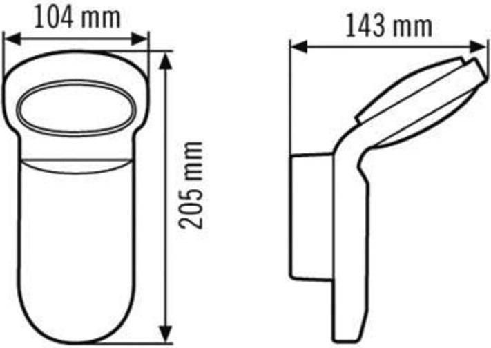 Immagine prodotto Esylux Faretto LED 3000K OL 100 LED 3K ws (750 lm, IP55)