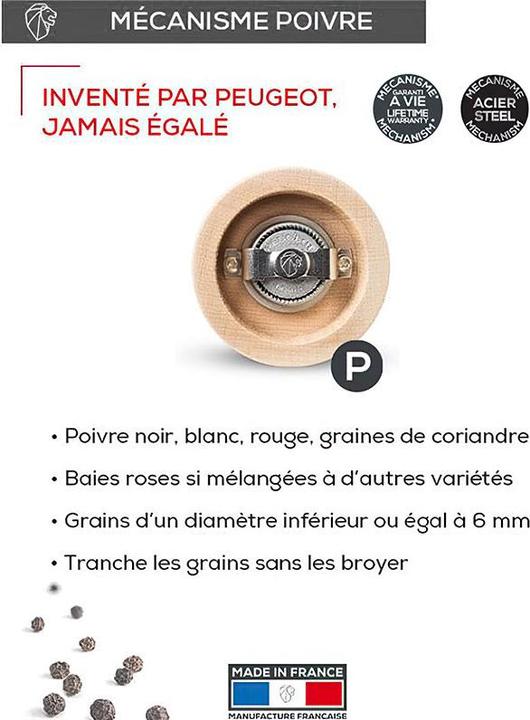 Actual product image Peugeot Pepper Mill Black (Pepper)