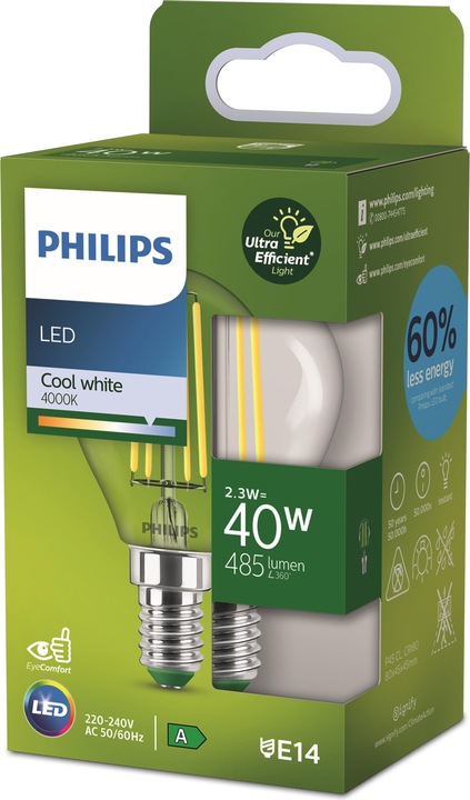 Produktbild Philips Ultra Efficient (E14, 2.30 W, 485 lm, 1 x, A)