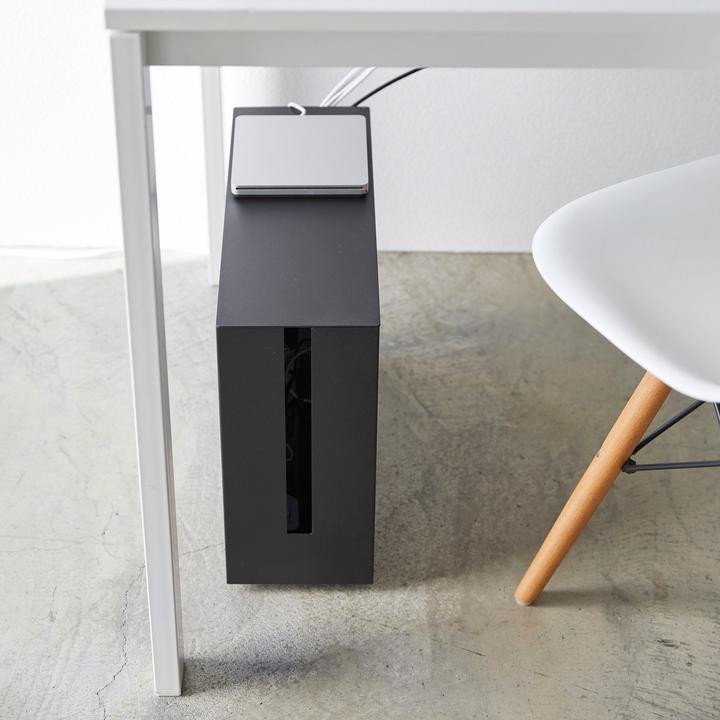 Actual product image Yamazaki Cable box with castors TOWER